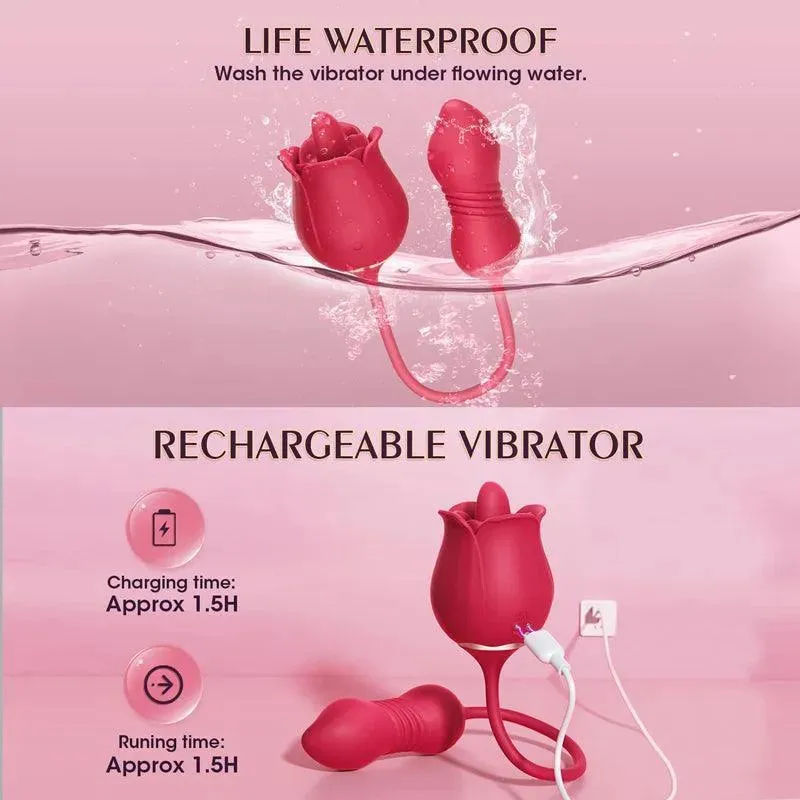 Rose Sexual Vibrating Toy for Women