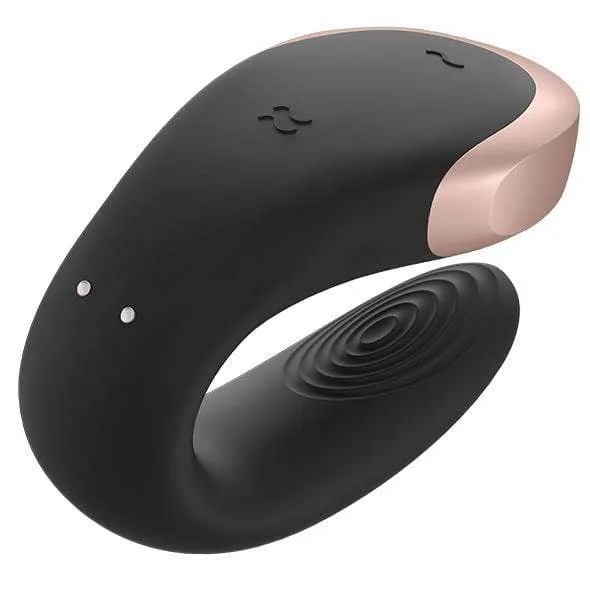 Satisfyer - Double Love App-Controlled Couple's Vibrator with Remote Control (Black)