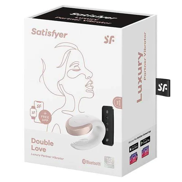 Satisfyer - Double Love App-Controlled Couple's Vibrator with Remote Control (Black)