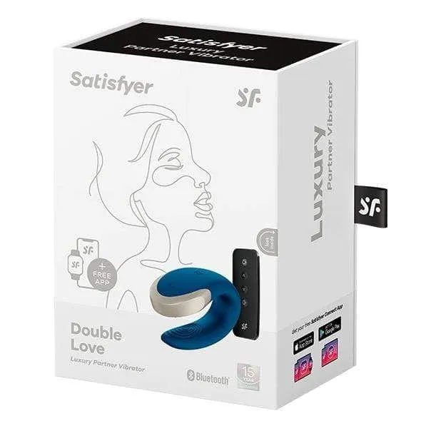 Satisfyer - Double Love App-Controlled Couple's Vibrator with Remote Control (Black)