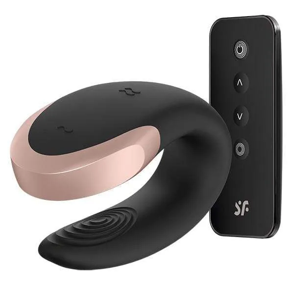 Satisfyer - Double Love App-Controlled Couple's Vibrator with Remote Control (Black)