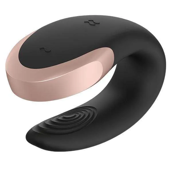 Satisfyer - Double Love App-Controlled Couple's Vibrator with Remote Control (Black)
