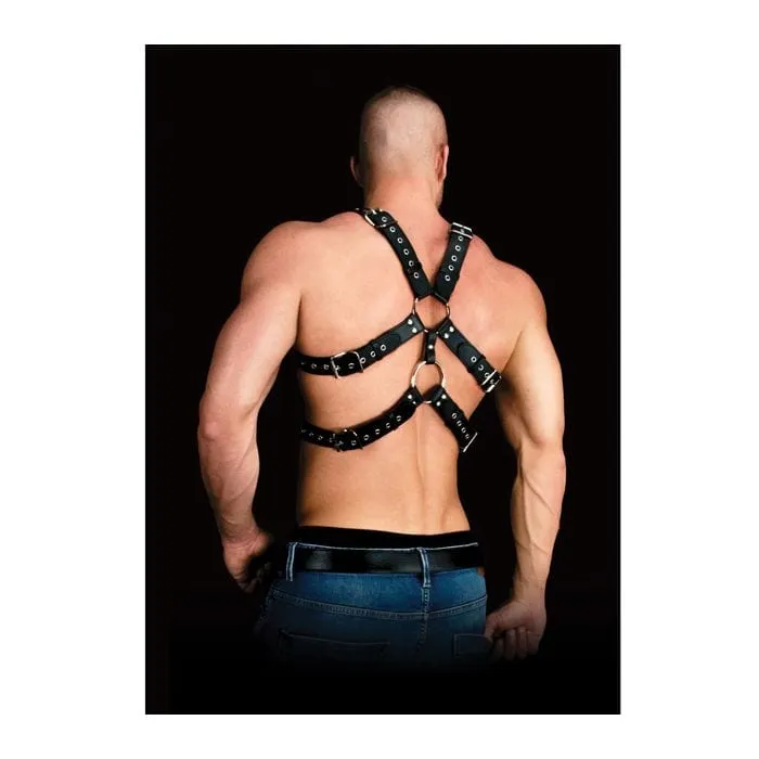 Shots - Ouch Andreas Masculine Masterpiece Body Harness (Black)