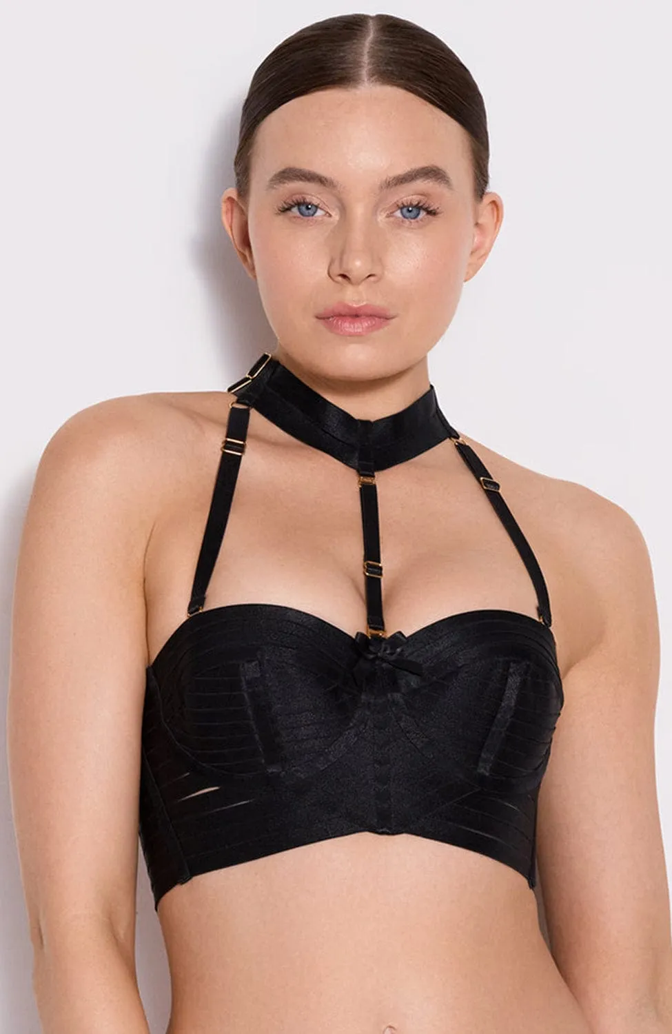 Signature Bodice Bra, Harness Brief and Garters Set