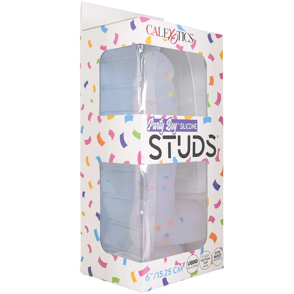 Silicone Studs Party Boy 6 Inch Dildo