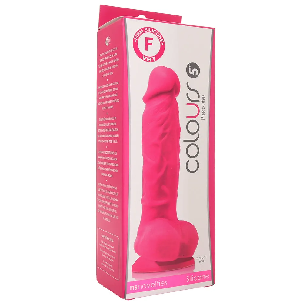 Small Silicone Colours Dildo in Pink