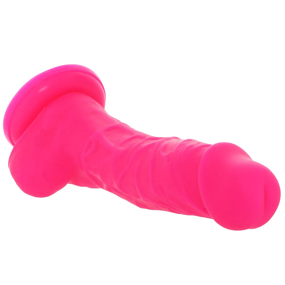 Small Silicone Colours Dildo in Pink