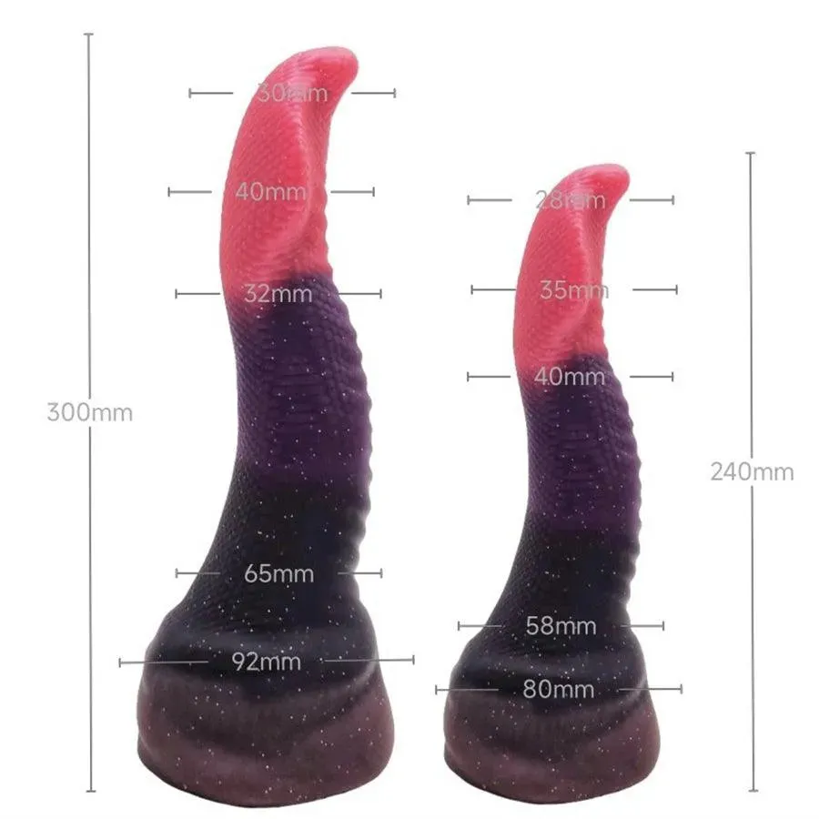 Soft Silicone Cobra Dildo for Women