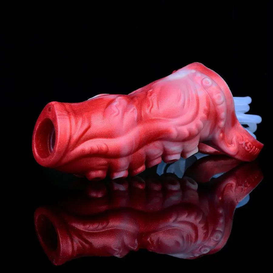 Soft Silicone Cumming Dick Sleeve