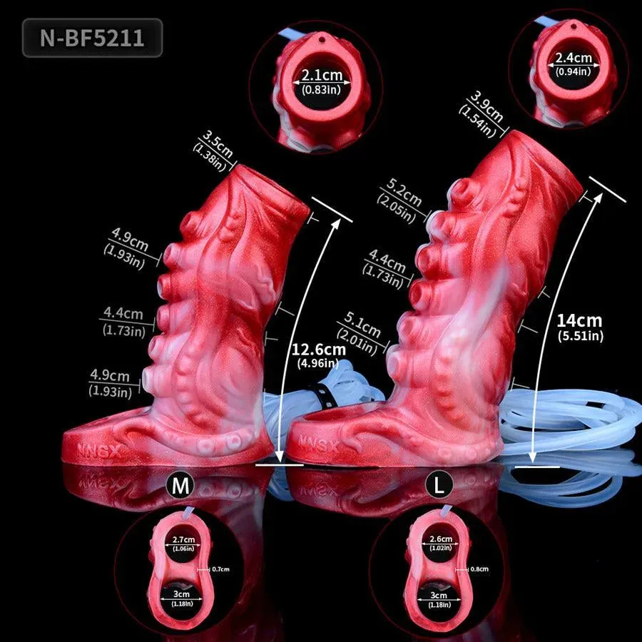 Soft Silicone Cumming Dick Sleeve