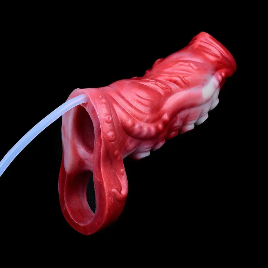 Soft Silicone Cumming Dick Sleeve