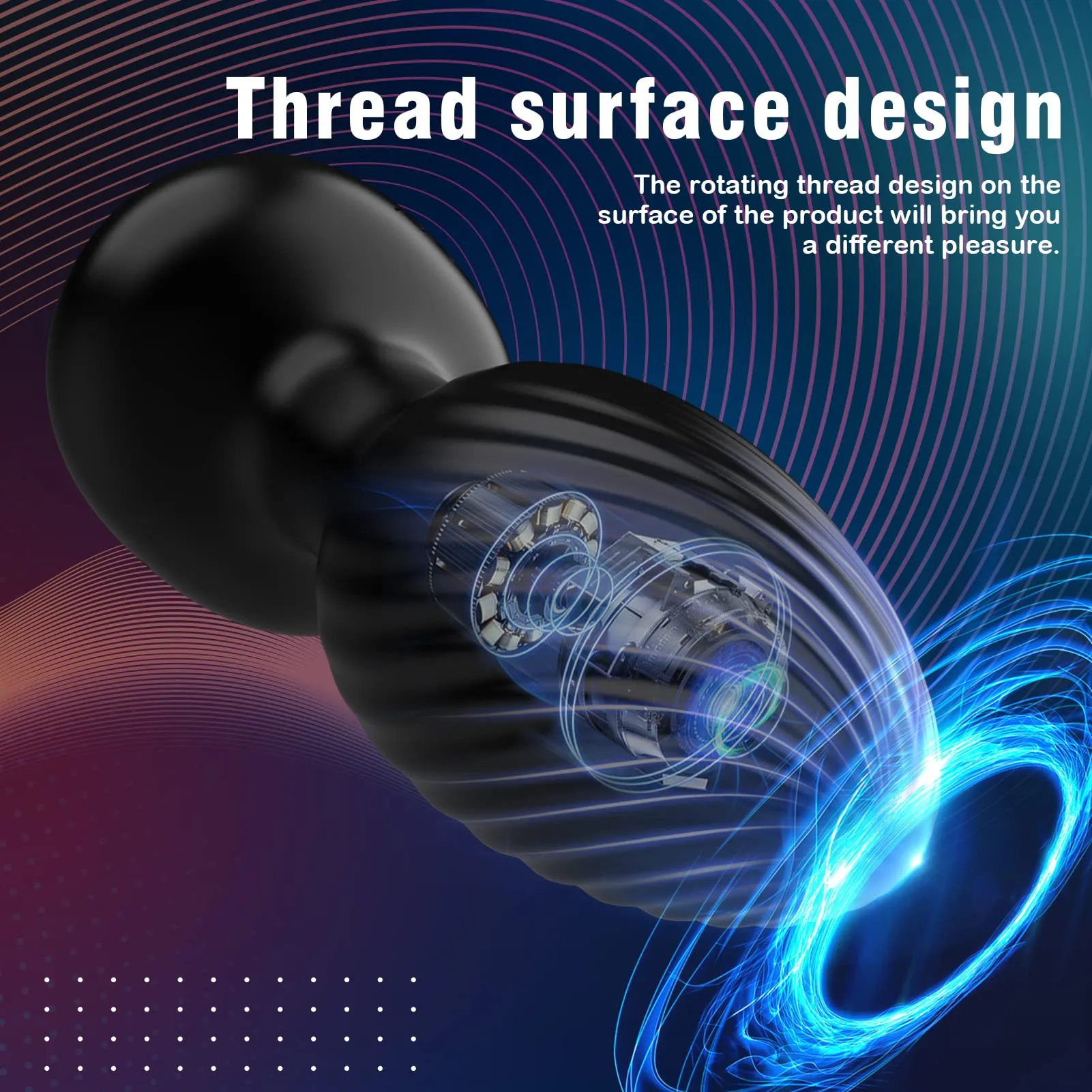 Solomon - Rotating Anal Plug with Vibrating Pattern