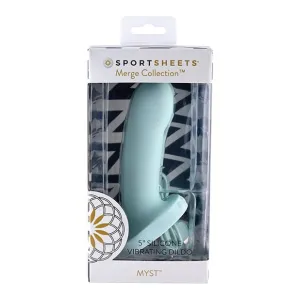 Sportsheets - Merge Collection Myst Vibrating Silicone Dildo 6" (Blue)