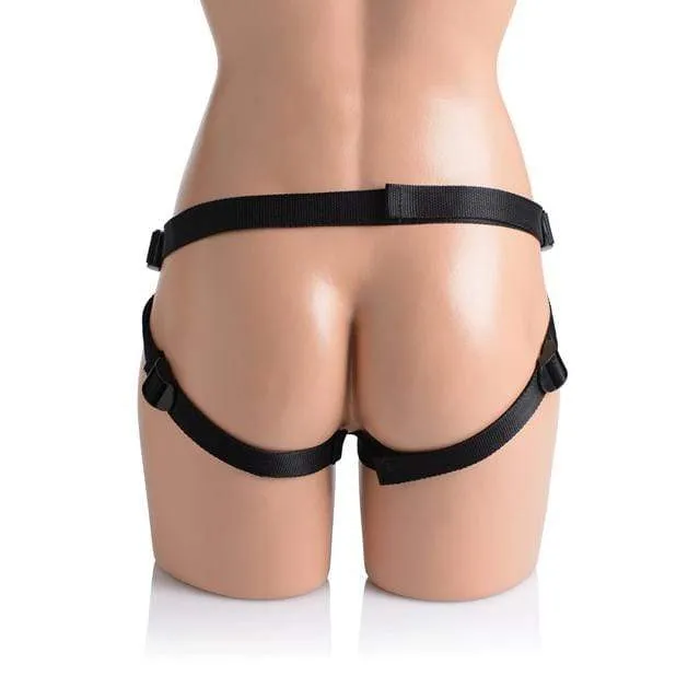 Strap U - Pegged Pegging Dildo with Strap On Harness (Black)