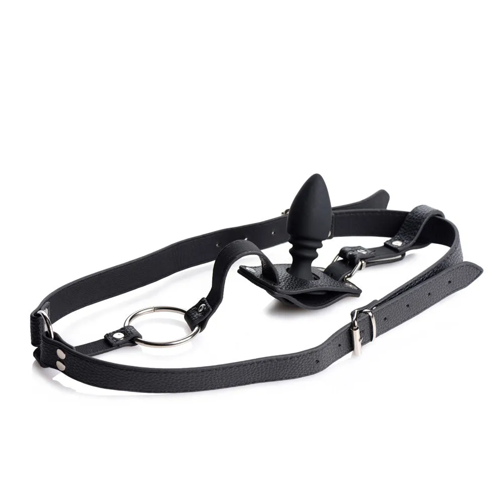 Strict Male Harness With Silicone Anal Plug