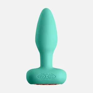 Techno Prism Non Vibrating Anal Plug App Control - Teal