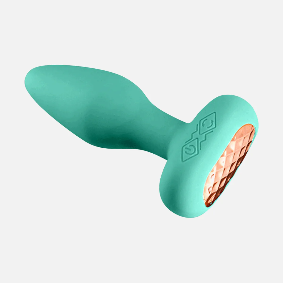 Techno Prism Non Vibrating Anal Plug App Control - Teal