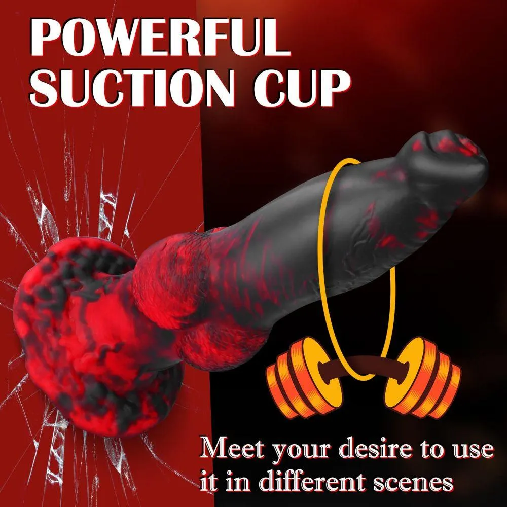 Thrusting K9 Dildo Thick Fantasy Dragon Monster Dildos 8.7" G-Spot Vibrator Adult Sex Toys
