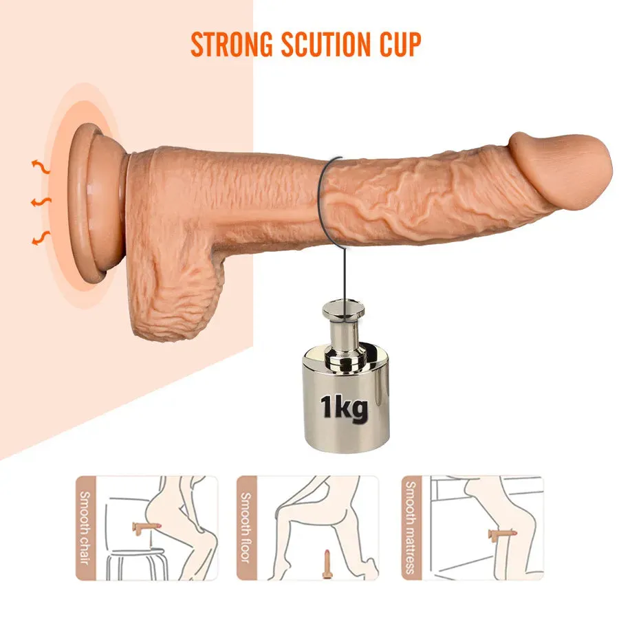 Thrusting Swing Suction Cup Dildo Vibrator