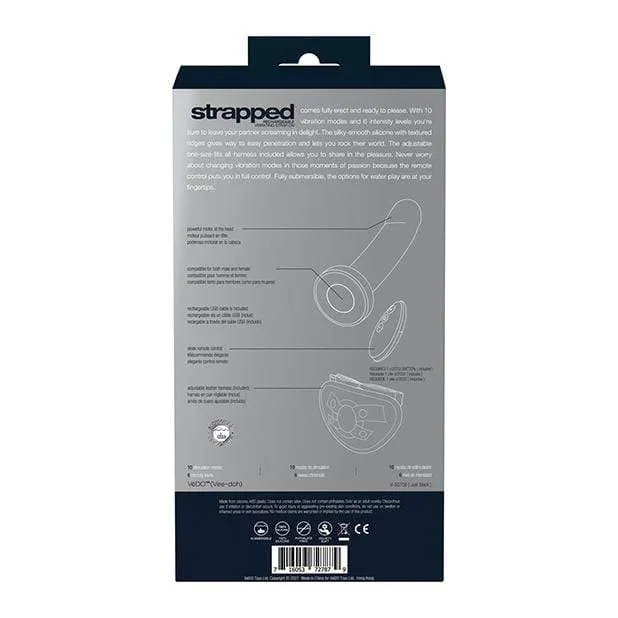 VeDO - Strapped Rechargeable Vibrating Strap On Dildo