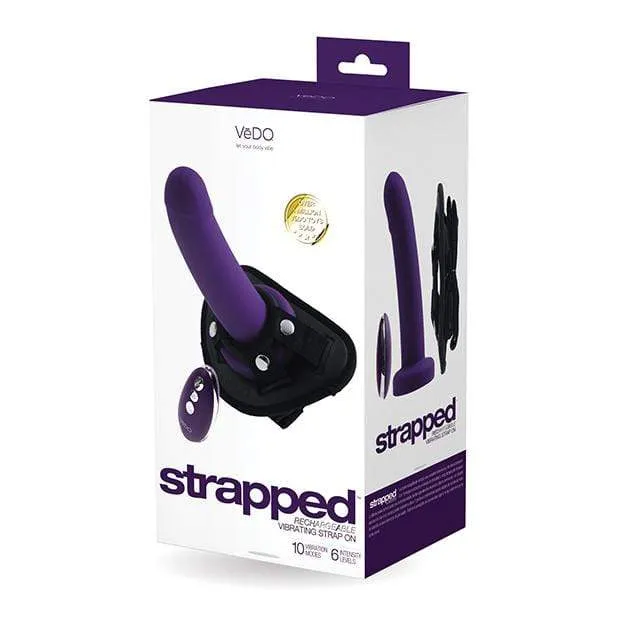 VeDO - Strapped Rechargeable Vibrating Strap On Dildo