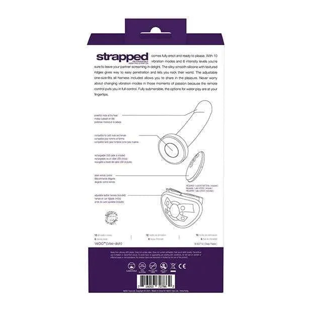 VeDO - Strapped Rechargeable Vibrating Strap On Dildo