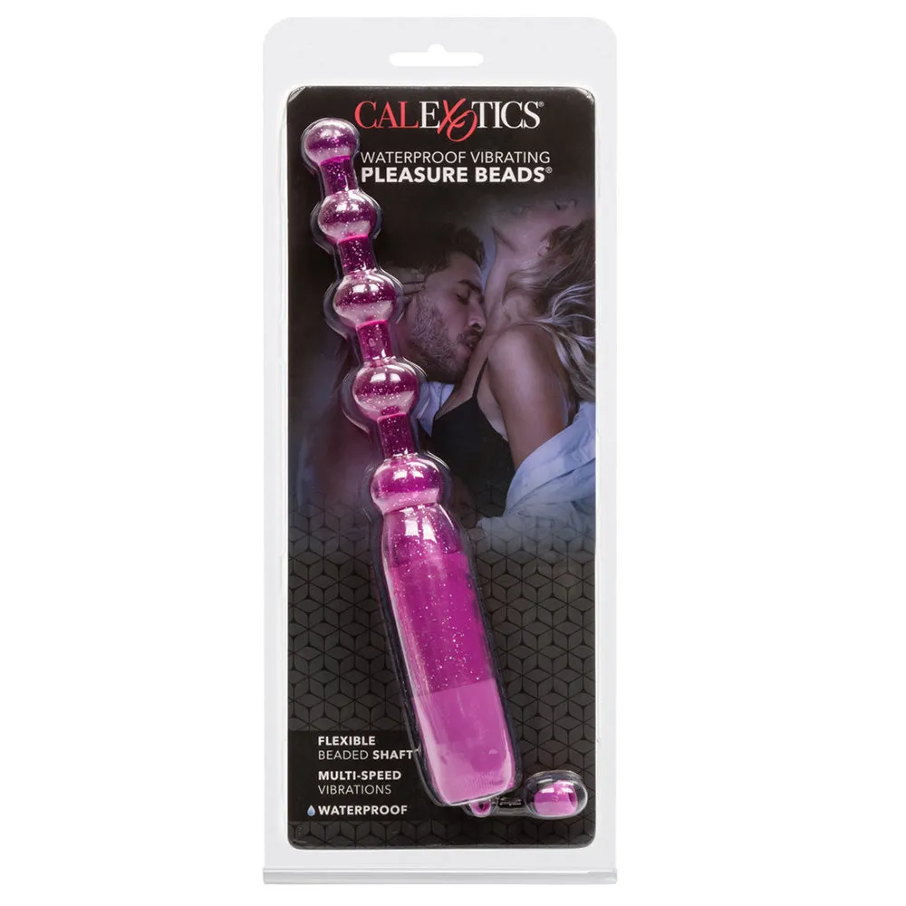 Waterproof Vibrating Pleasure Beads in Purple