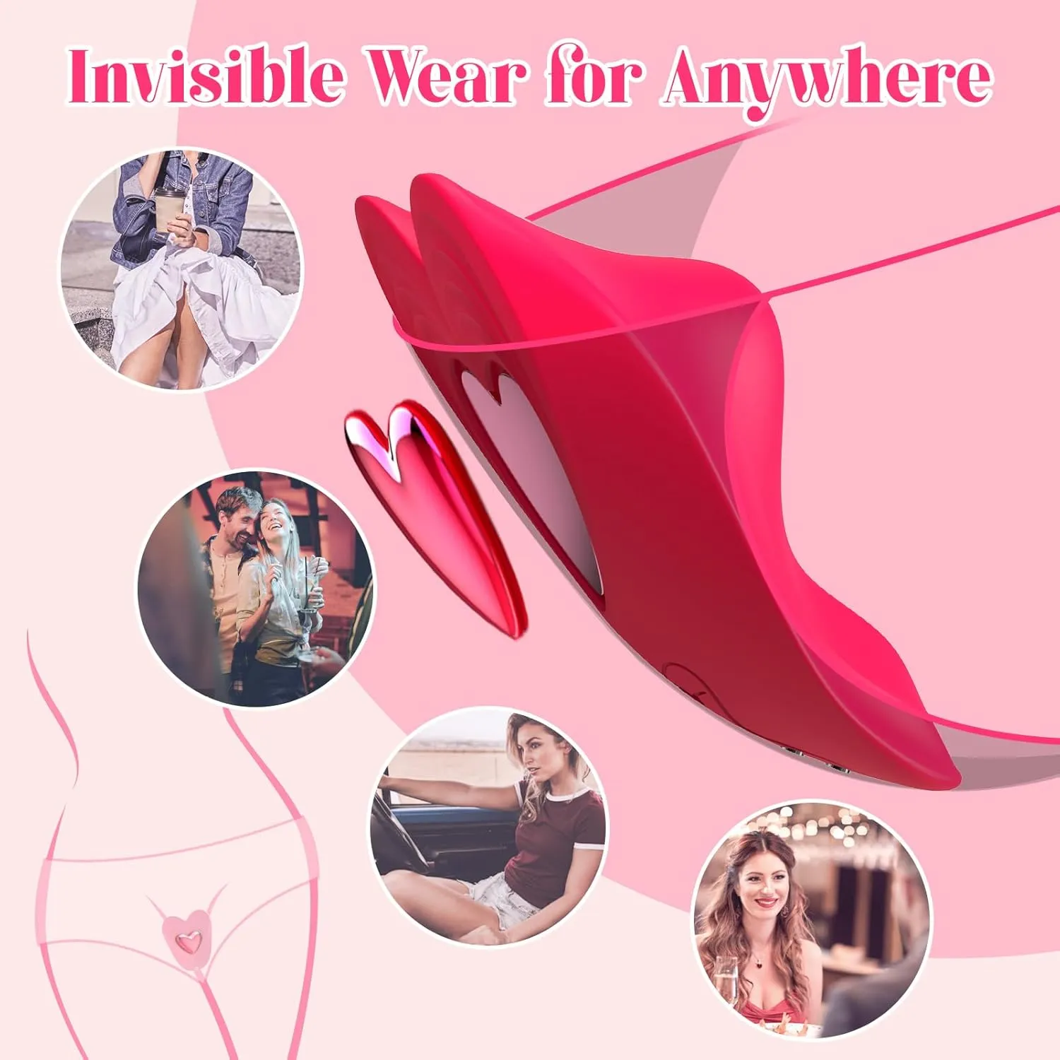 Wearable Couple Vibrator Remote Vibrating Panties with 10 Vibration Settings