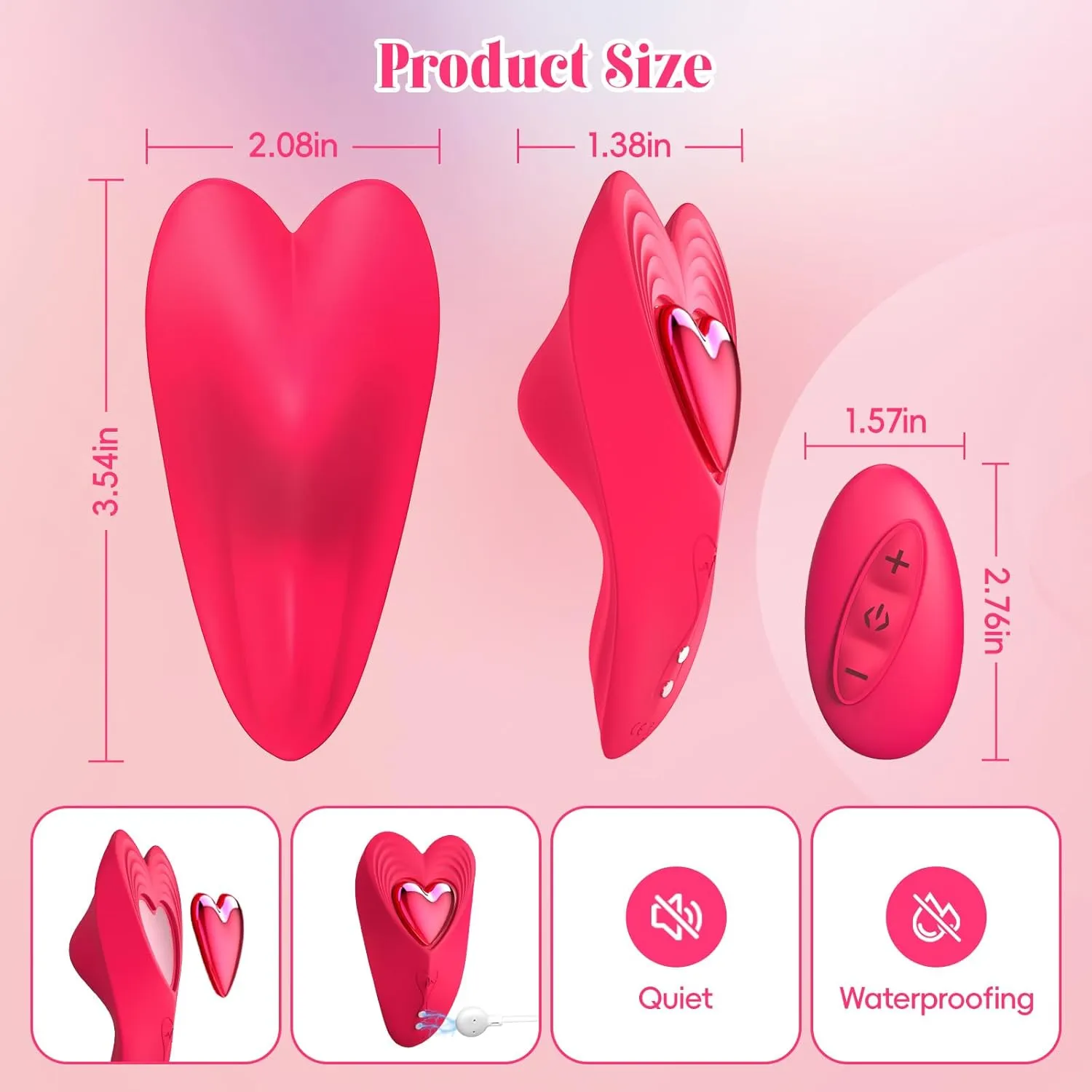 Wearable Couple Vibrator Remote Vibrating Panties with 10 Vibration Settings
