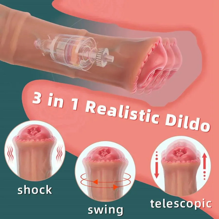 Wireless Silicone Thrusting Horse Dildo
