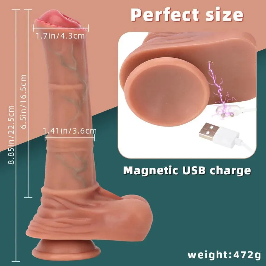 Wireless Silicone Thrusting Horse Dildo