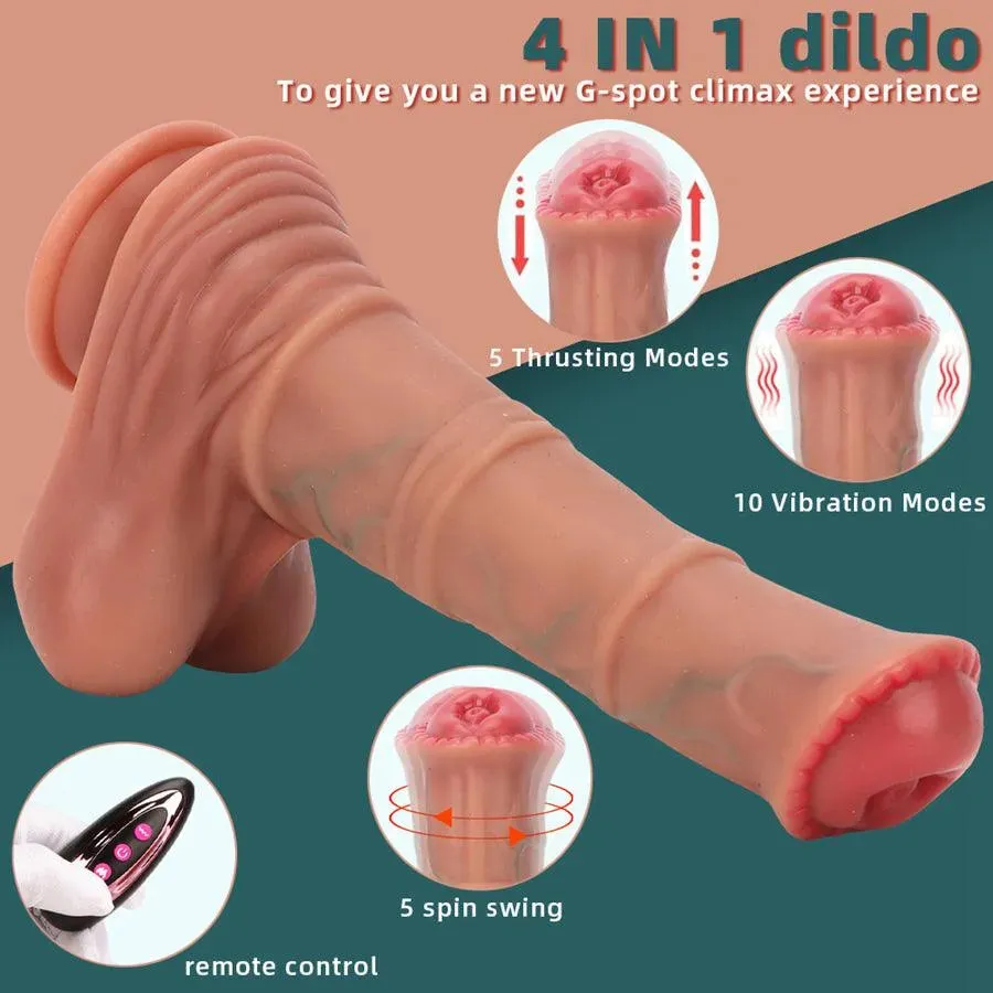 Wireless Silicone Thrusting Horse Dildo