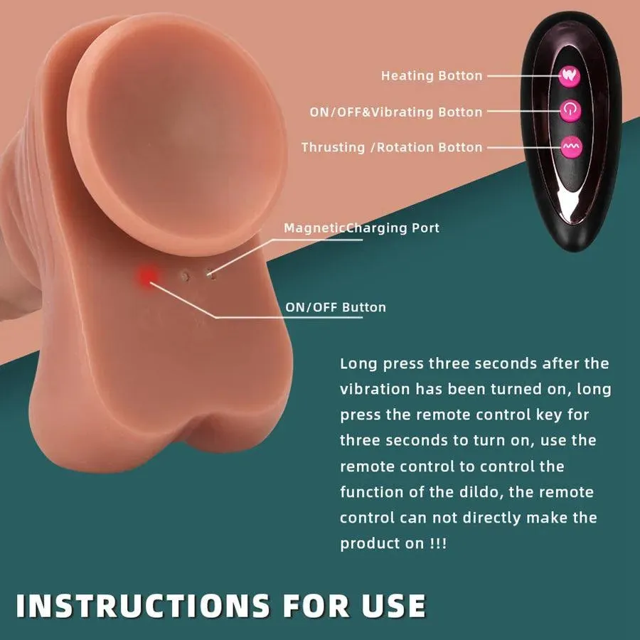 Wireless Silicone Thrusting Horse Dildo