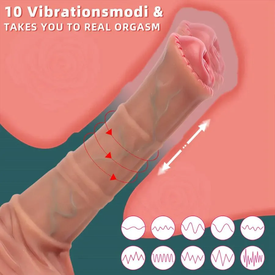 Wireless Silicone Thrusting Horse Dildo