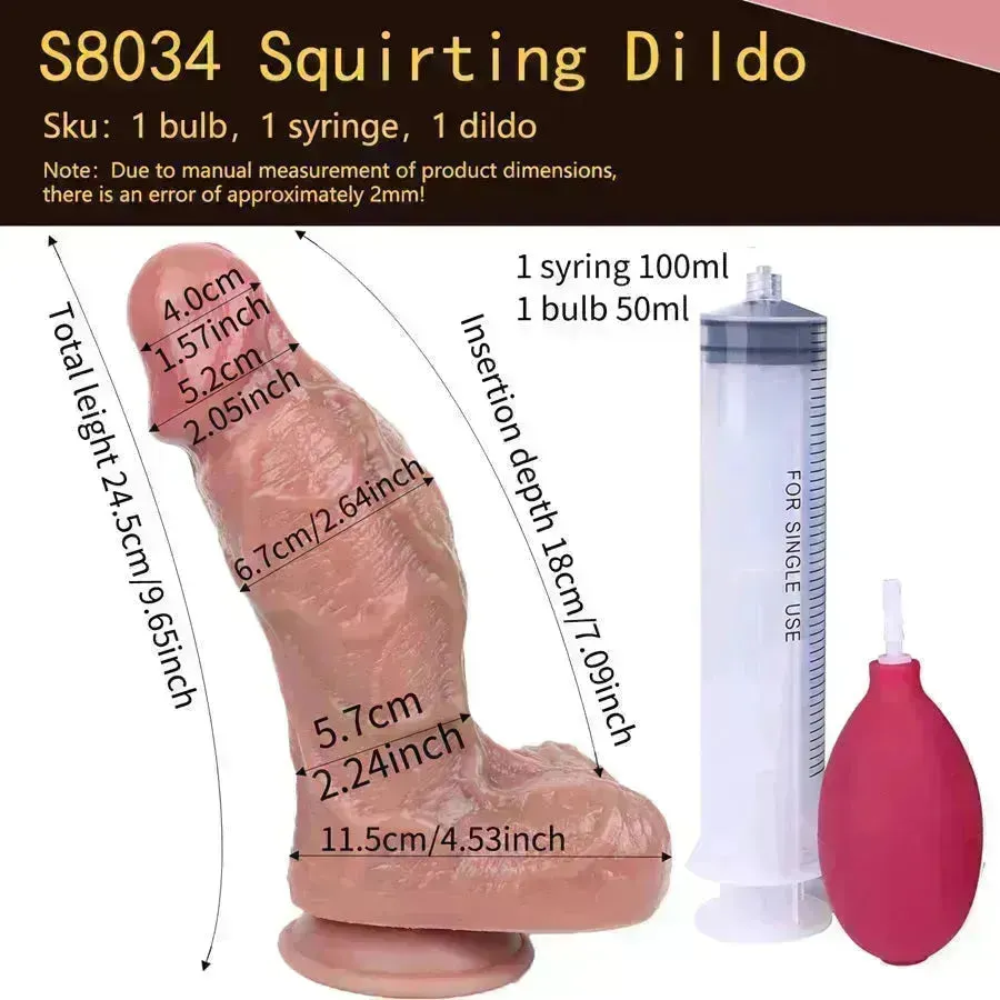 Xinghaoya Silicone Ejaculating Thick Dildo