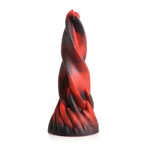 XR - Creature Cocks Hell Kiss Twisted Tongues Silicone Dildo 7.4" (Red)