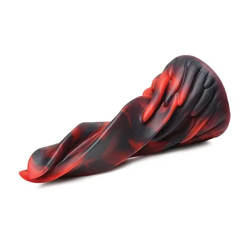 XR - Creature Cocks Hell Kiss Twisted Tongues Silicone Dildo 7.4" (Red)