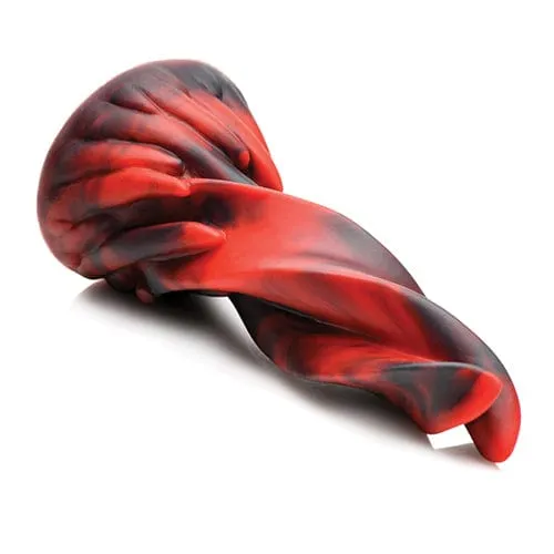 XR - Creature Cocks Hell Kiss Twisted Tongues Silicone Dildo 7.4" (Red)