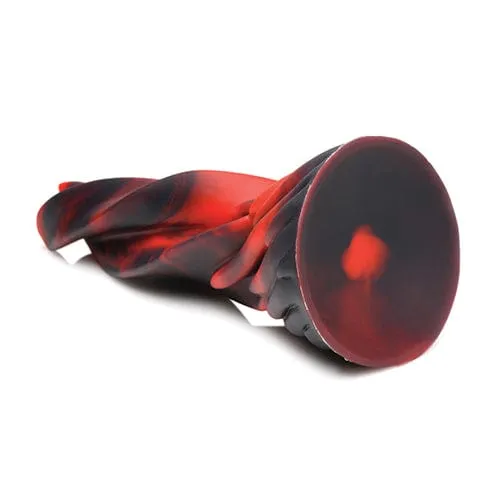 XR - Creature Cocks Hell Kiss Twisted Tongues Silicone Dildo 7.4" (Red)