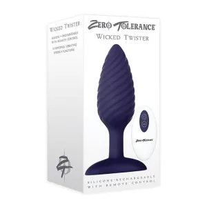 Zero Tolerance - Wicked Twister Remote Control Rechargeable Anal Plug (Purple)